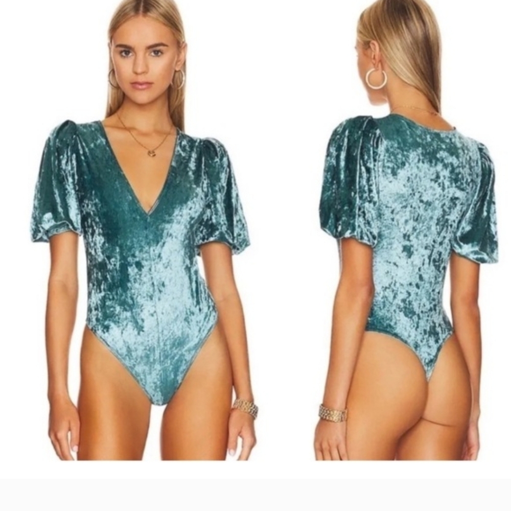 FP Velvet ONESIE PUFF SLEEVES